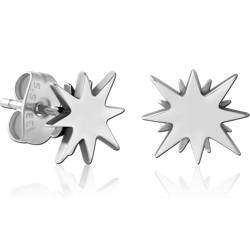 SURGICAL STEEL GRADE 316L EAR STUDS PAIR