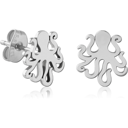 SURGICAL STEEL GRADE 316L EAR STUDS PAIR