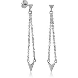 SURGICAL STEEL GRADE 316L EAR STUDS PAIR