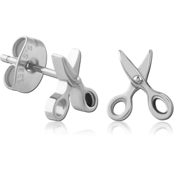 SURGICAL STEEL GRADE 316L EAR STUDS PAIR