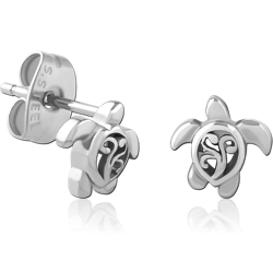 SURGICAL STEEL GRADE 316L EAR STUDS PAIR