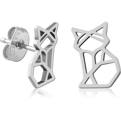 SURGICAL STEEL GRADE 316L EAR STUDS PAIR