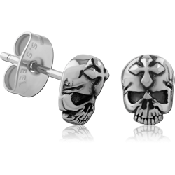 SURGICAL STEEL GRADE 316L EAR STUDS PAIR