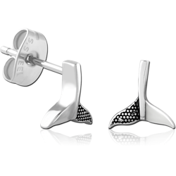 SURGICAL STEEL GRADE 316L EAR STUDS PAIR