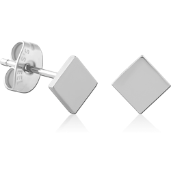 SURGICAL STEEL GRADE 316L EAR STUDS PAIR