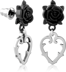 SURGICAL STEEL GRADE 316L EAR STUDS PAIR