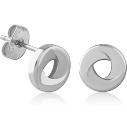 SURGICAL STEEL GRADE 316L EAR STUDS PAIR