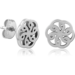 SURGICAL STEEL GRADE 316L EAR STUDS PAIR