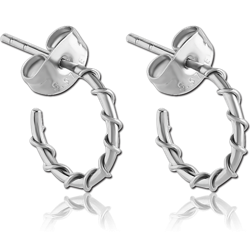 SURGICAL STEEL GRADE 316L EAR STUDS PAIR