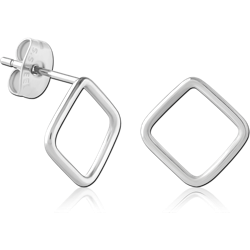 SURGICAL STEEL GRADE 316L EAR STUDS PAIR