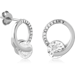STERLING 925 SILVER EAR STUDS PAIR