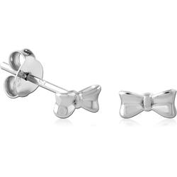 STERLING 925 SILVER PLATED JEWELED EAR STUDS PAIR SPECIAL NEW DESIGN