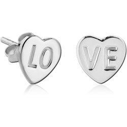 STERLING 925 SILVER EAR STUDS PAIR