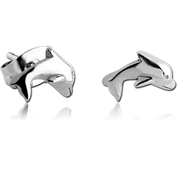 STERLING 925 SILVER EAR STUDS PAIR