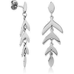 TITANIUM ALLOY EAR STUDS PAIR