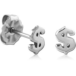 TITANIUM ALLOY EAR STUDS PAIR