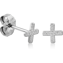 TITANIUM ALLOY EAR STUDS PAIR