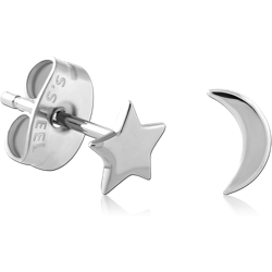 TITANIUM ALLOY EAR STUDS PAIR