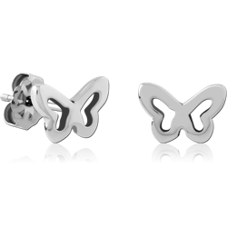 TITANIUM ALLOY EAR STUDS PAIR