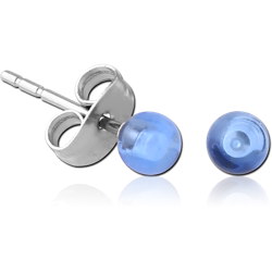 UV POLYMER BALL EAR STUDS PAIR
