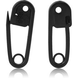 POLYMER EAR STUDS PAIR - SAFETY PIN