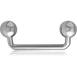 TITANIUM ALLOY 90 DEGREE STAPLE BARBELL