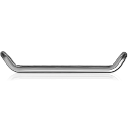 TITANIUM ALLOY 45 DEGREE OPEN STAPLE MICRO BARBELL PIN