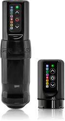FK IRONS SPEKTRA FLUX ROTARY TATTOO MACHINE WITH 2 POWERBOLTS - STEALTH