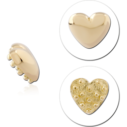 18 KARAT GOLD YELLOW TOOTH GEM - CHERRIES