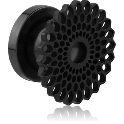 BLACK PVD COATED STAINLESS STEEL GRADE 304 THREADED TUNNEL