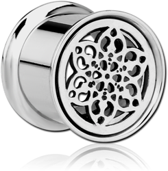 STAINLESS STEEL GRADE 304 DOUBLE FLARED INTERNALLY THREADED TUNNEL - FLOWER