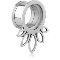 STAINLESS STEEL GRADE 304 DOUBLE FLARED INTERNALLY THREADED TUNNEL