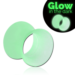 SOFT SILICONE GLOW IN THE DARK FLARED TUNNEL