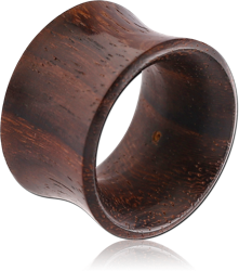 BLACK ROSEORGANIC WOOD-SONO THIN DOUBLE FLARED TUNNEL