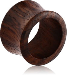 BLACK ROSEORGANIC WOOD DOUBLE FLARED TUNNEL