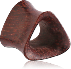 TAMARIND ORGANIC WOOD DOUBLE FLARED TRIANGULAR TUNNEL