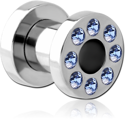 STAINLESS STEEL GRADE 304 VALUE JEWELED THREADED TUNNEL