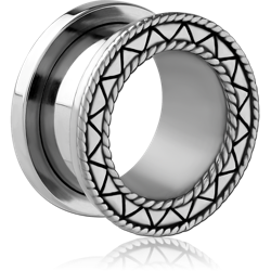 STAINLESS STEEL GRADE 304 THREADED TUNNEL WITH SURGICAL STEEL TOP