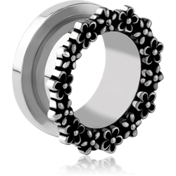 STAINLESS STEEL GRADE 304 THREADED TUNNEL WITH SURGICAL STEEL TOP