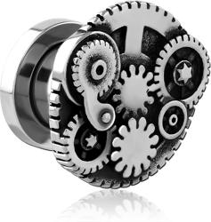 STAINLESS STEEL GRADE 304 THREADED TUNNEL WITH SURGICAL STEEL TOP