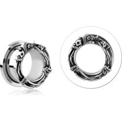 STAINLESS STEEL GRADE 304 THREADED TUNNEL WITH SURGICAL STEEL TOP