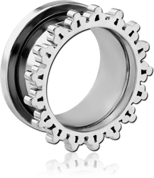 SURGICAL STEEL GRADE 316L SUNBURST THREADED TUNNEL