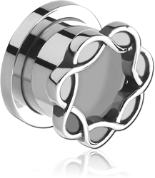 SURGICAL STEEL GRADE 316L THREADED TUNNEL