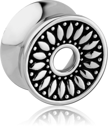 SURGICAL STEEL GRADE 316L DOUBLE FLARED TUNNEL