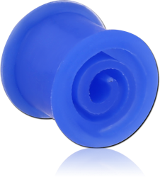 SOFT SILICONE DOUBLE FLARED SPIRAL TUNNEL
