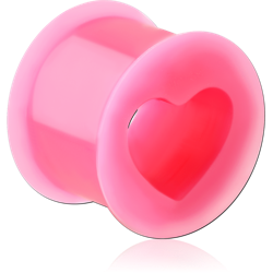 SOFT SILICONE DOUBLE FLARED HEART TUNNEL
