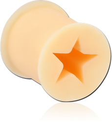 SOFT SILICONE DOUBLE FLARED STAR TUNNEL
