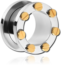 STAINLESS STEEL GRADE 304 THREADED TUNNEL WITH CONTRAST SCREWS