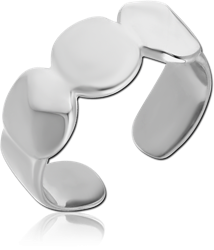 SURGICAL STEEL GRADE 316L TOE RING - CIRCLES
