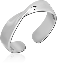 SURGICAL STEEL GRADE 316L TOE RING - TWIST